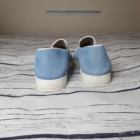 BOEMOS Made In Italy Upper Leather Light Blue Slip On Shoes Size 39 - Picture 3 of 8